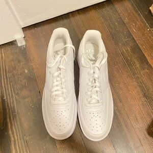 Unisex all white Nike sneakers